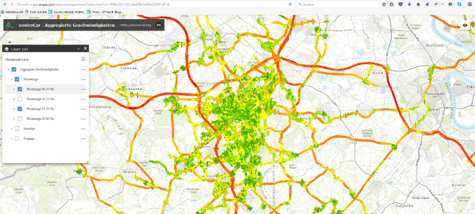 enviroCar aggregated speed