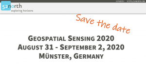 Geospatial Sensing 2020 - save the date