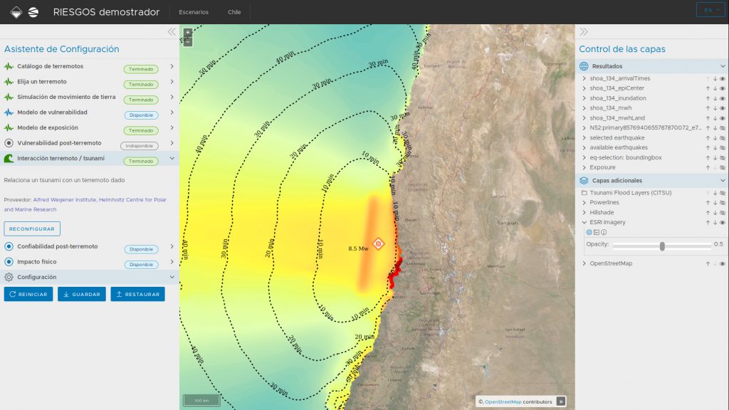 RIESGOS Demonstrator Application