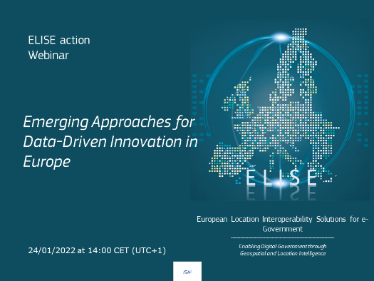 ELISE Webinar: Emerging Approaches for Data-Driven Innovation in Europe
