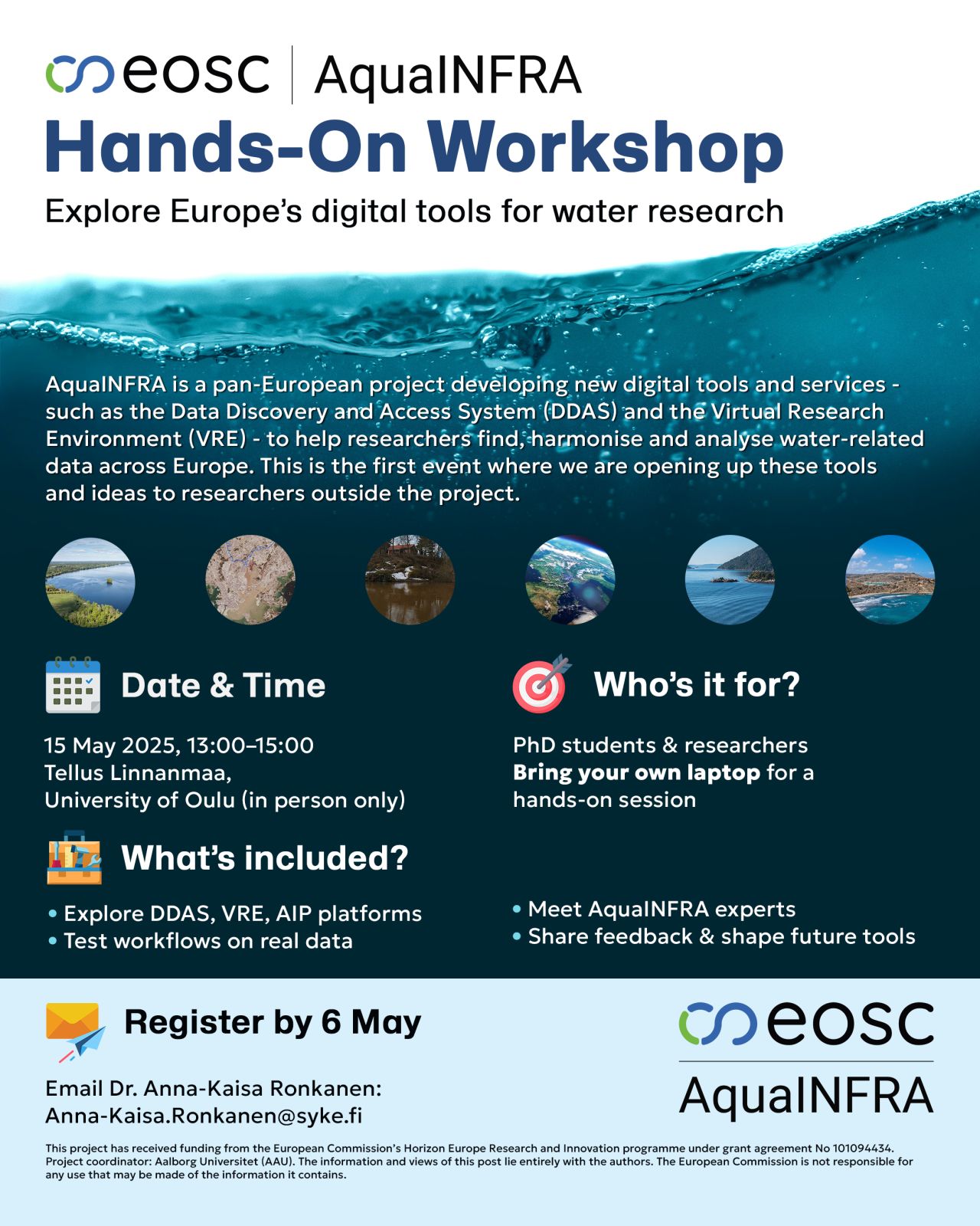 AquaINFRA Hands-on Workshop, May 15, 2025