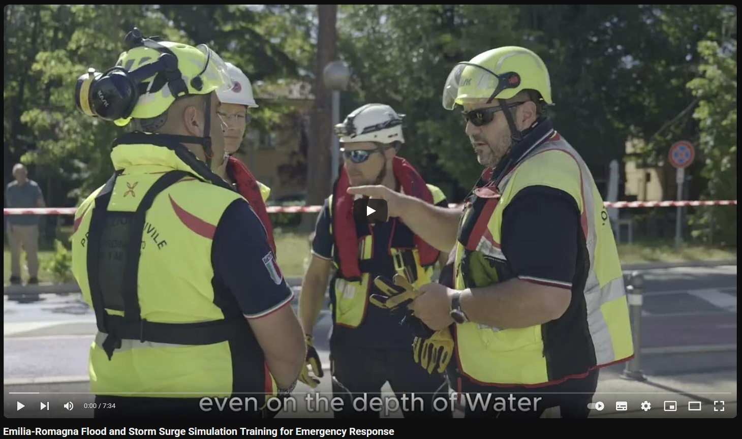 Emilia-Romagna Flood and Storm Surge Simulation Training for Emergency Response